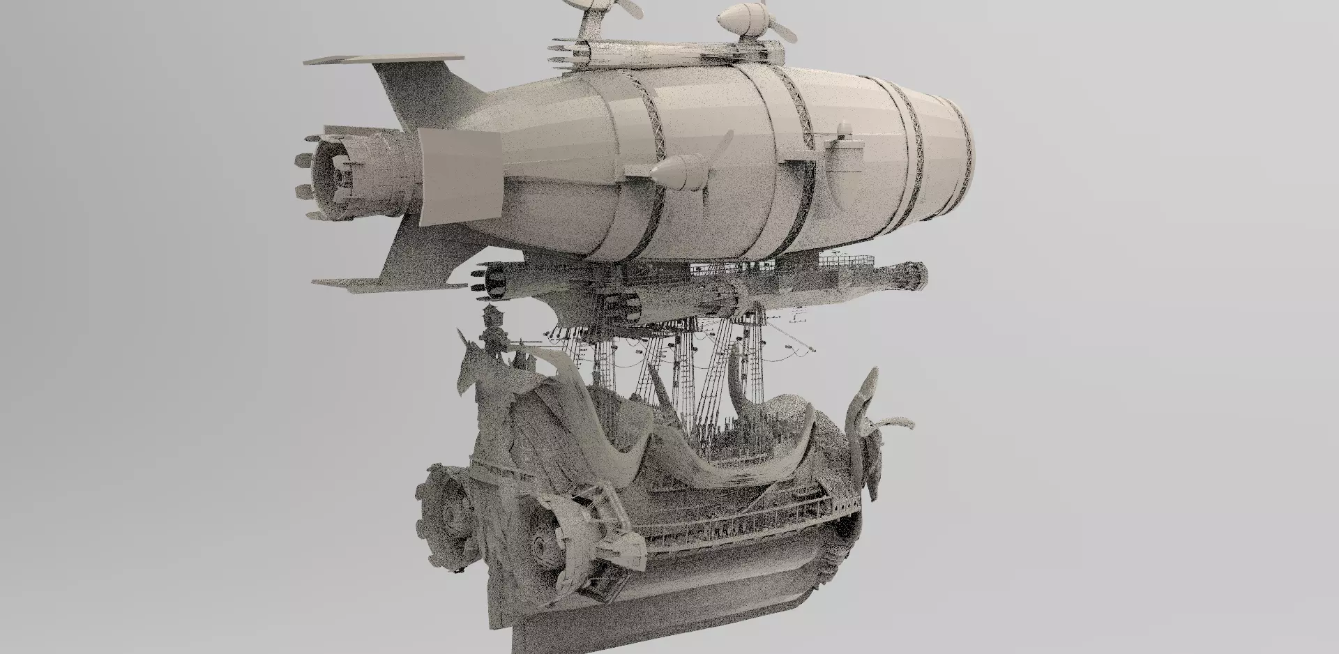 Explorer Colonial Airship  3D model_0