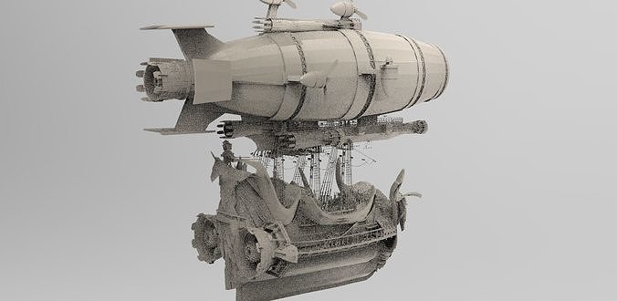 Explorer Colonial Airship  3D model