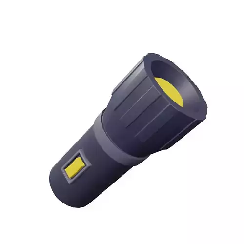 Flashlight 3D Model Low-poly 3D model