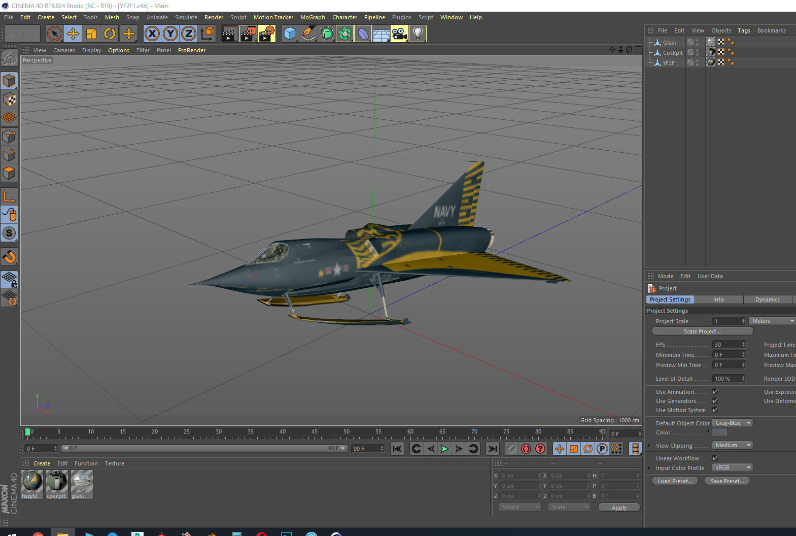 Convair YF2Y Sea Dart 3D model_11