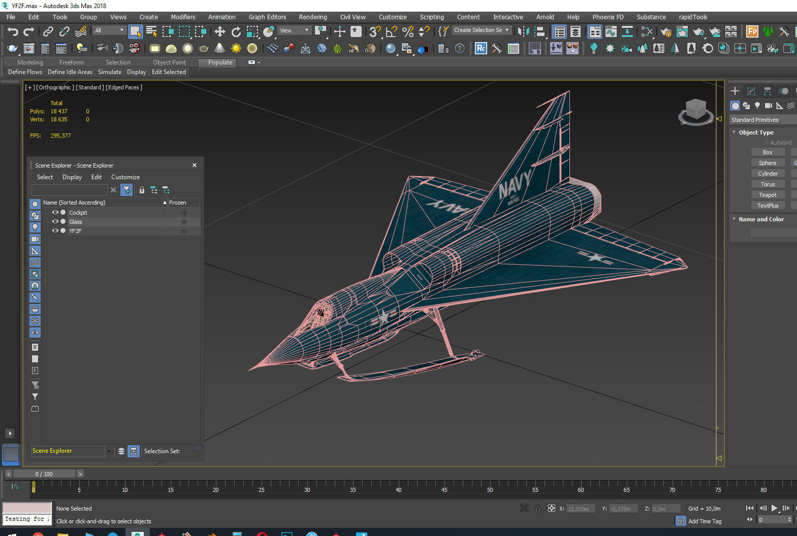 Convair YF2Y Sea Dart 3D model_13