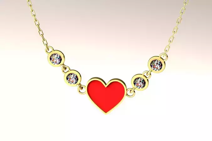 Heart Pendant P 033 3D print model