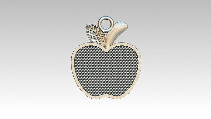 Manzana apple pendant 3D print model