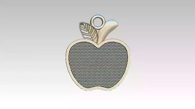 Manzana apple pendant 3D print model