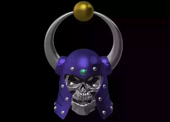 GREAT BLACK WIZARD SKELETOR HELMET