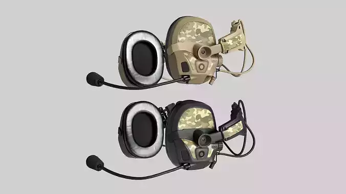 OPS Core AMP Headset Low-poly 3D model