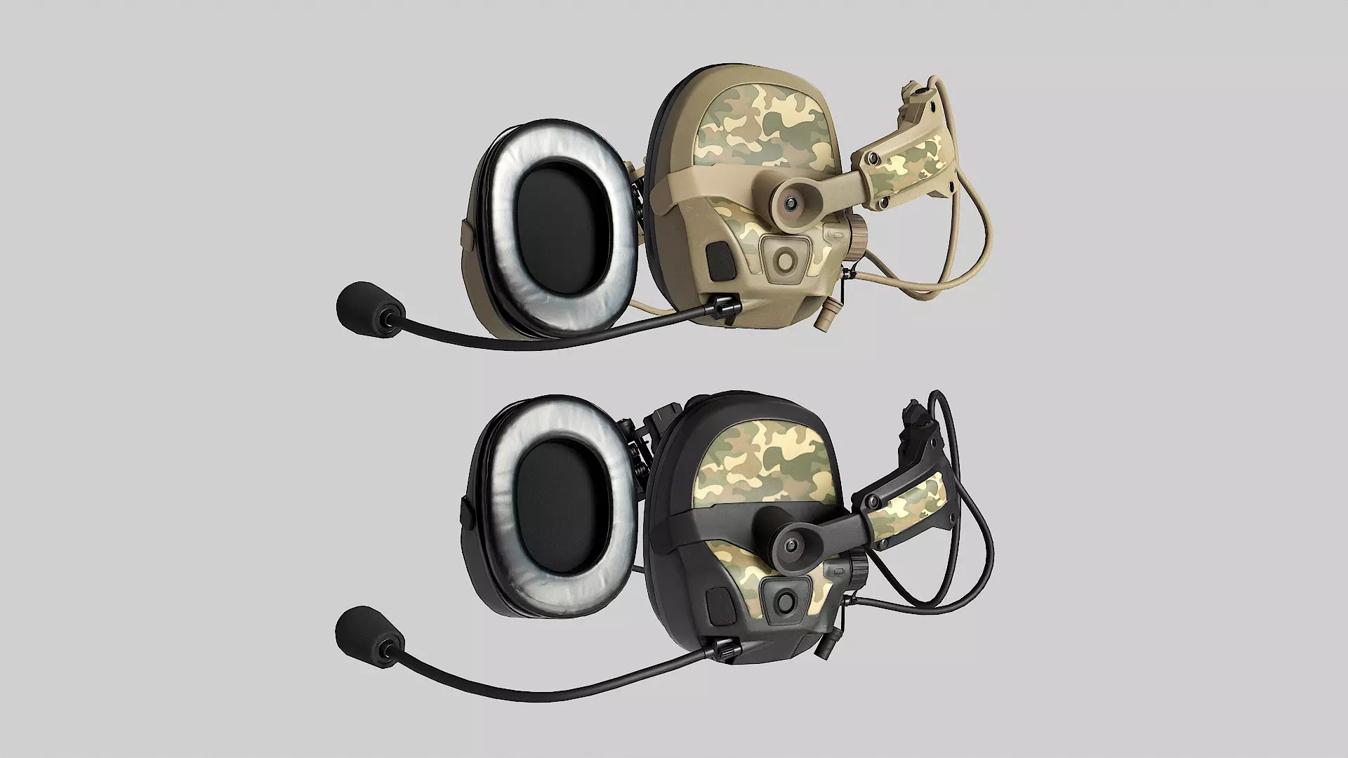 OPS Core AMP Headset Low-poly 3D model_0