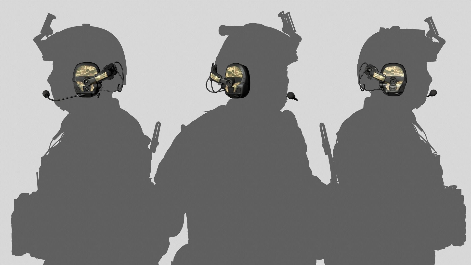 OPS Core AMP Headset Low-poly 3D model_6