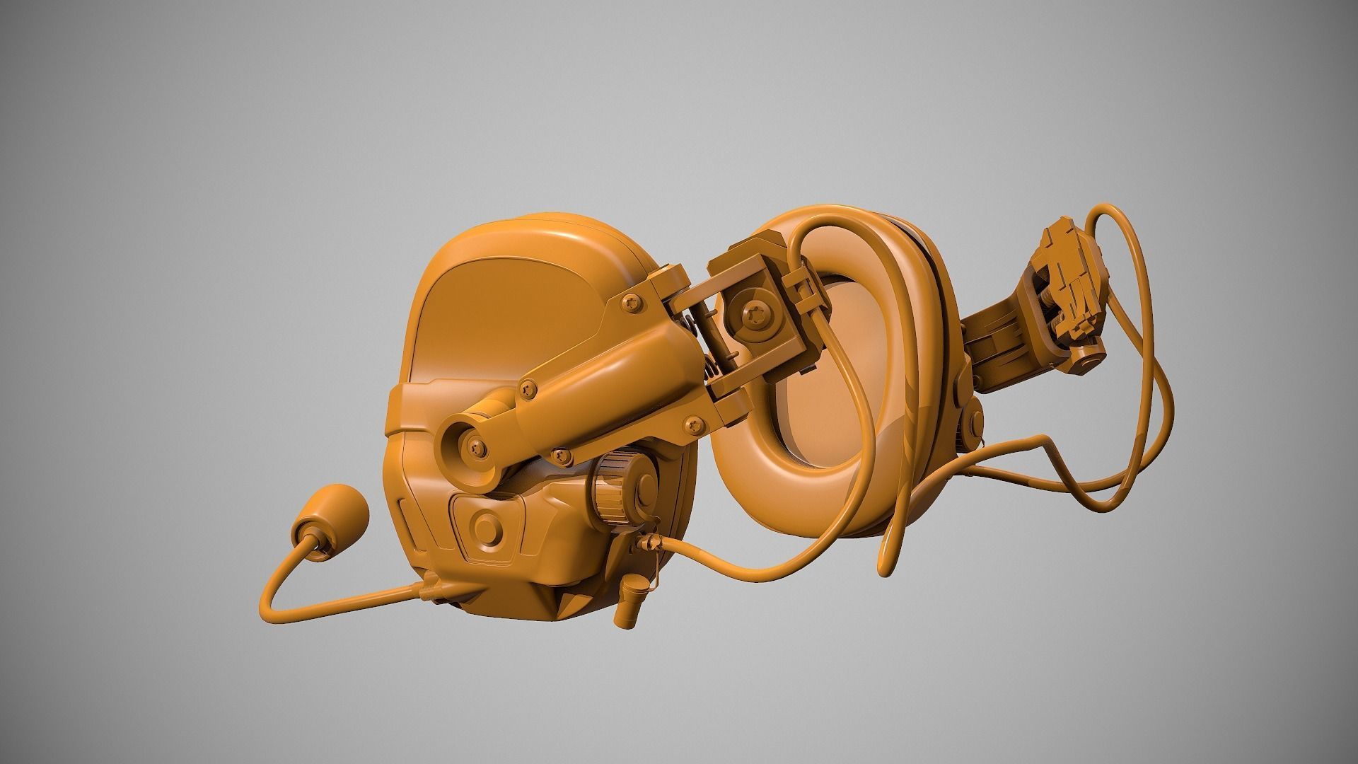 OPS Core AMP Headset Low-poly 3D model_9