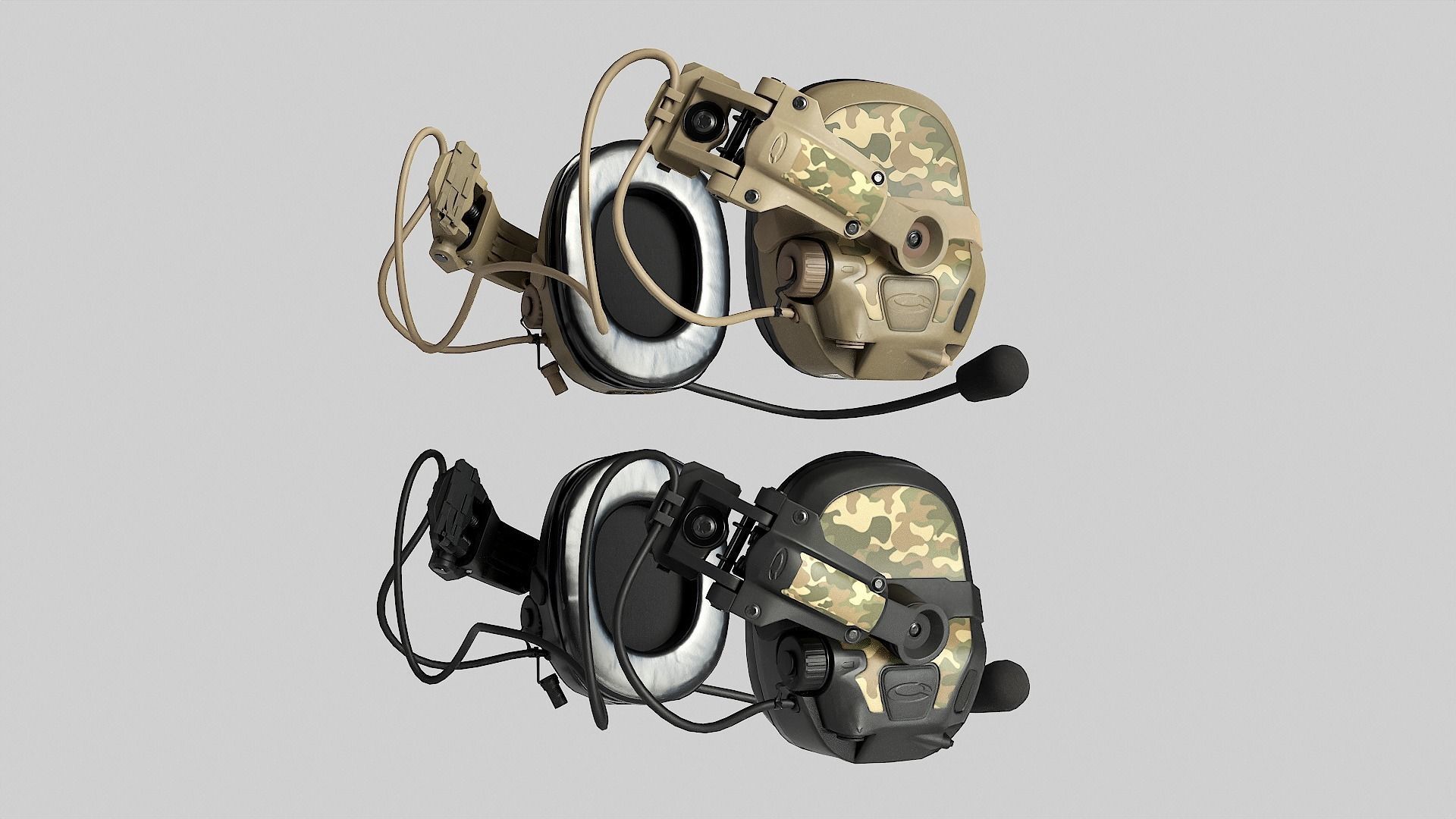 OPS Core AMP Headset Low-poly 3D model_1