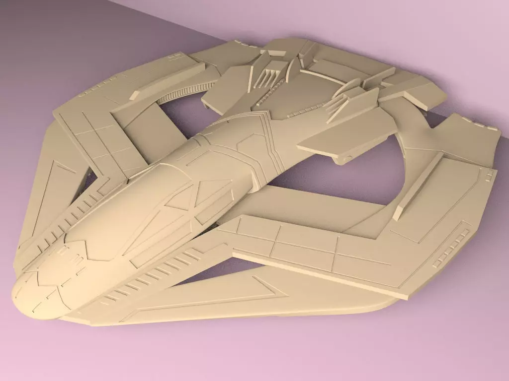 Talon fighter 3D print model_0