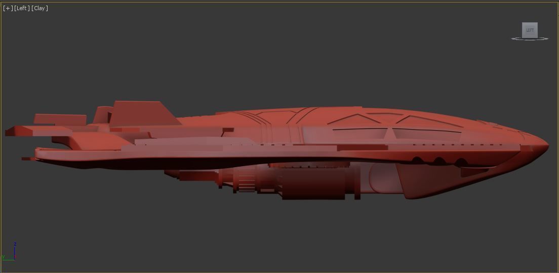 Talon fighter 3D print model_4