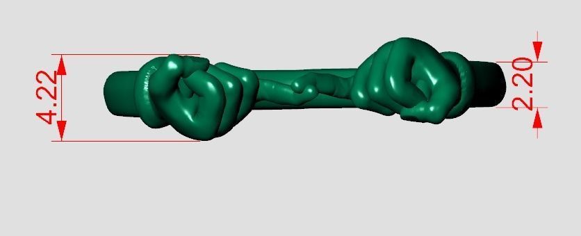 hand ring 3D print model_7