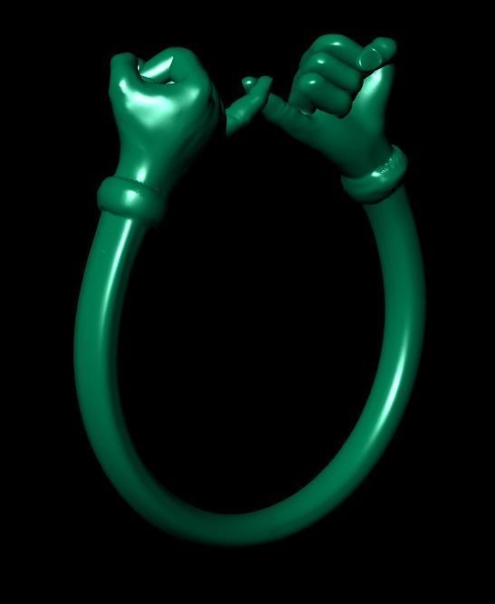hand ring 3D print model_13