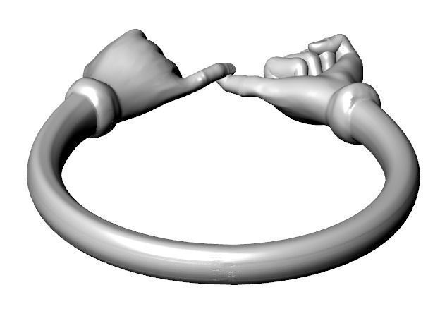 hand ring 3D print model_19
