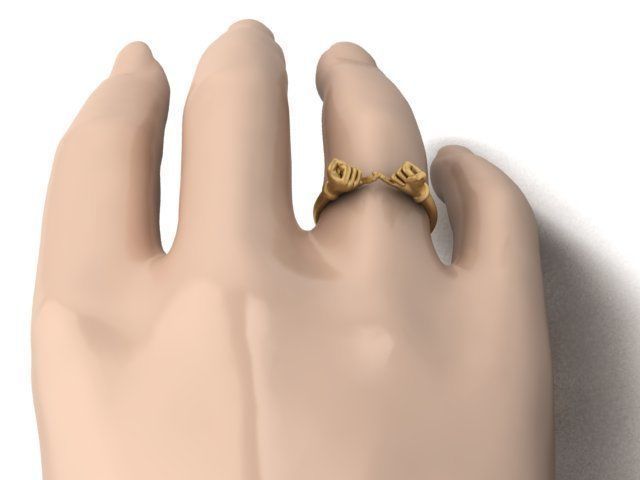 hand ring 3D print model_5