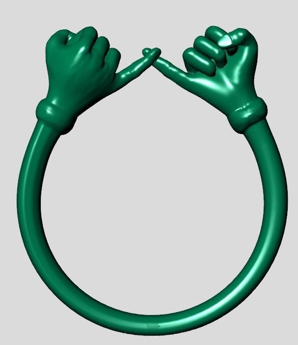 hand ring 3D print model_3