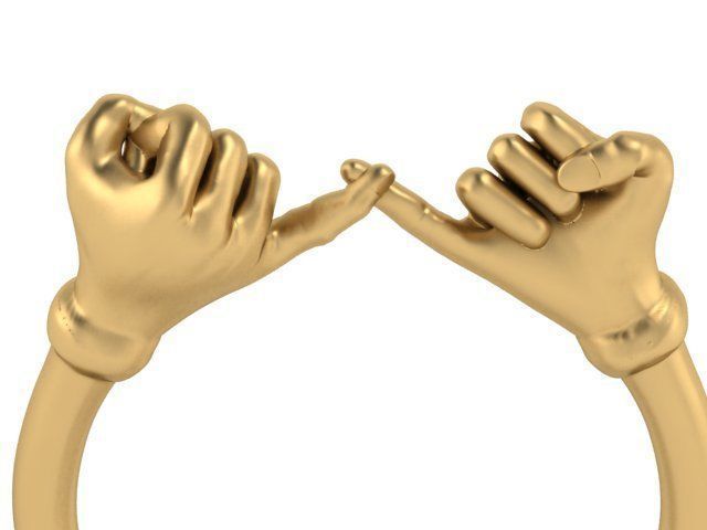 hand ring 3D print model_4