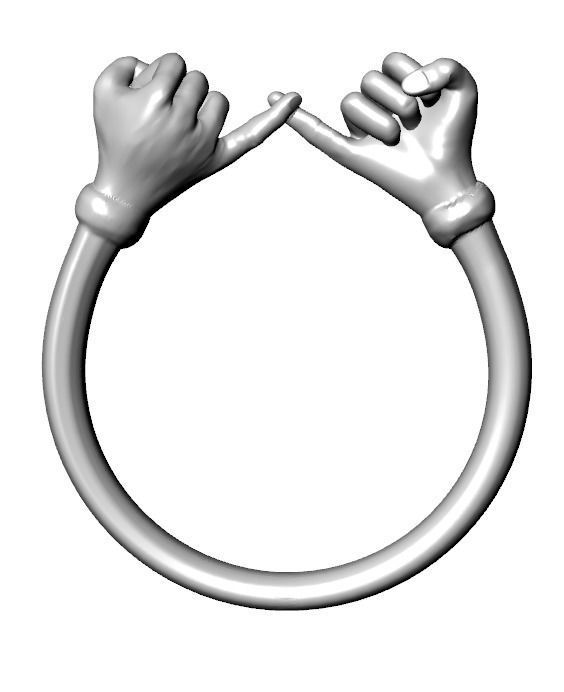 hand ring 3D print model_15