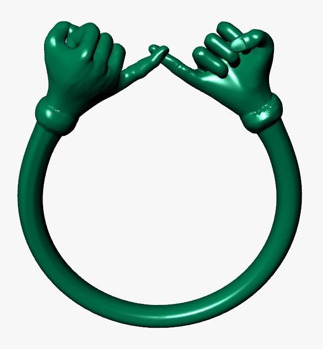 hand ring 3D print model_9