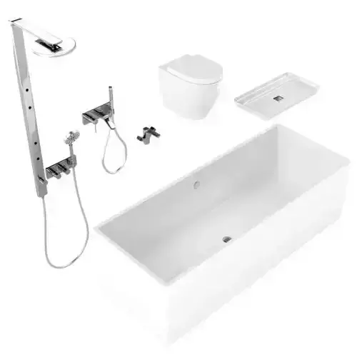 Modern Bathroom  White