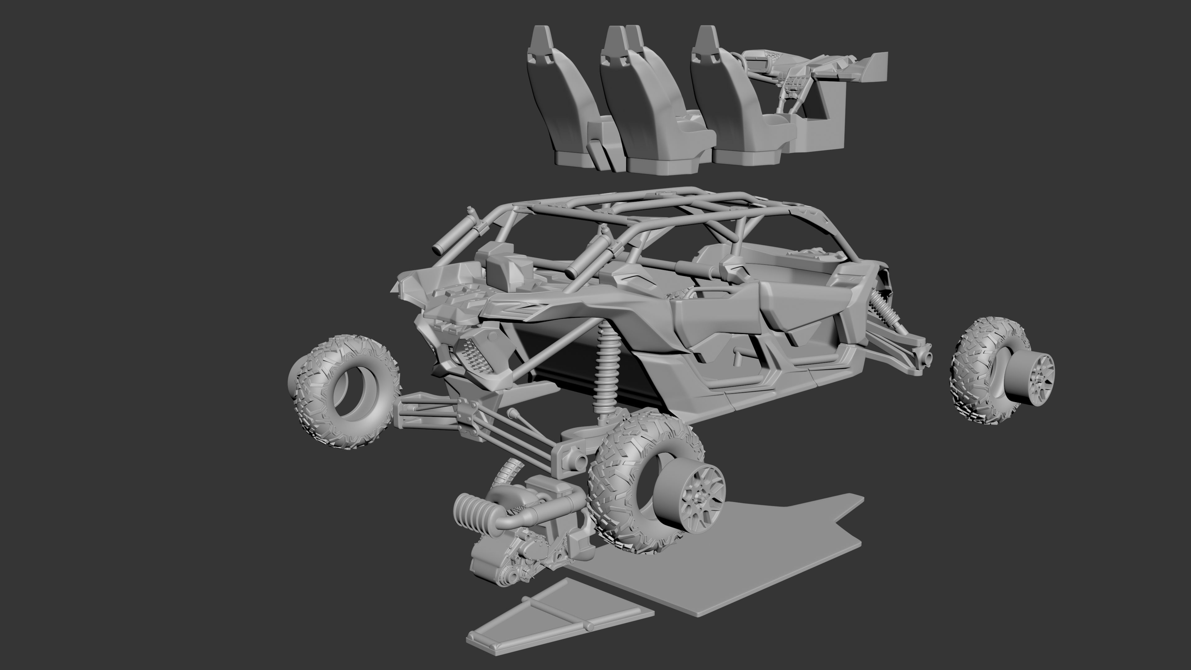 Can Am Maverick X3 Max X 3D print model_11