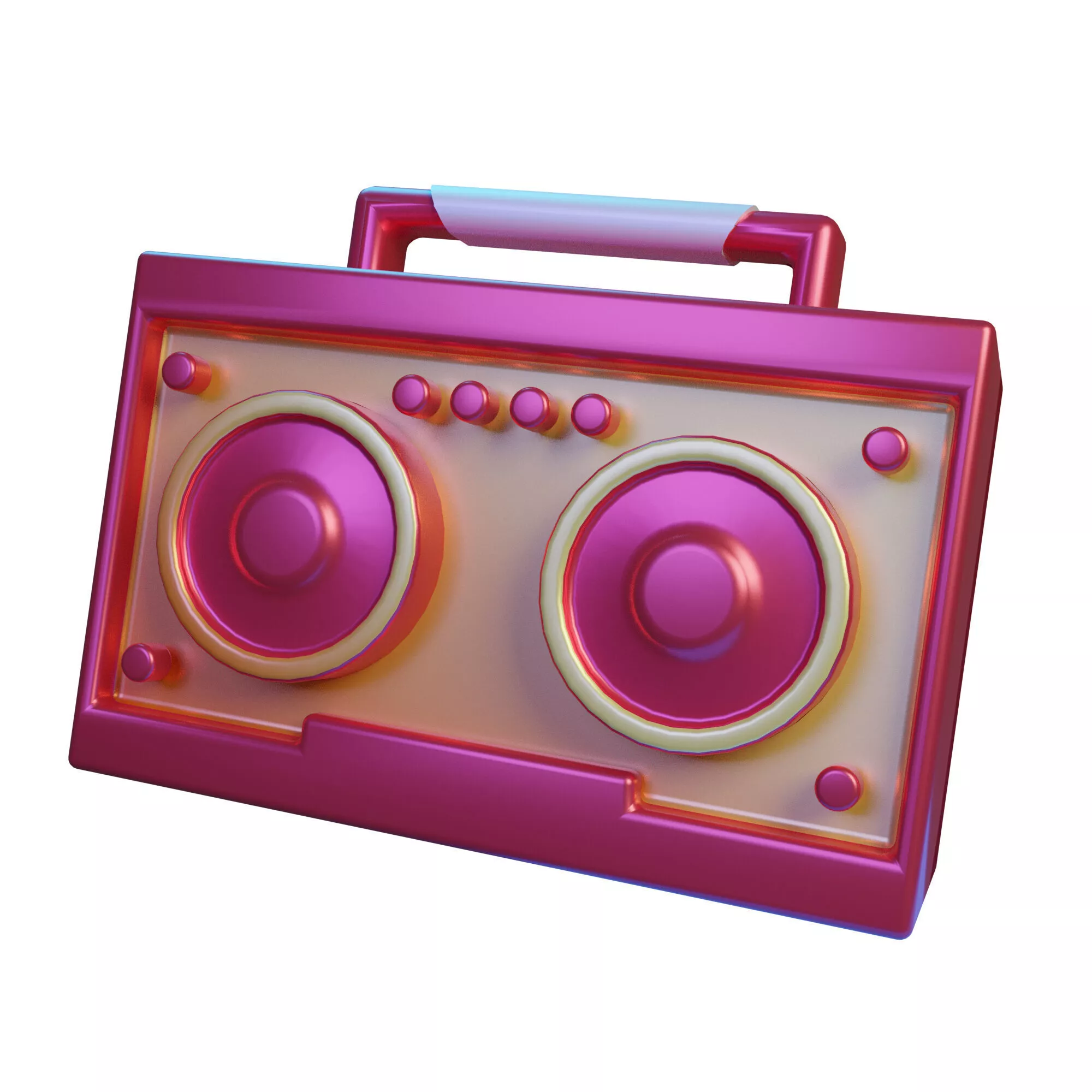 Boombox 3D Models Low-poly 3D model