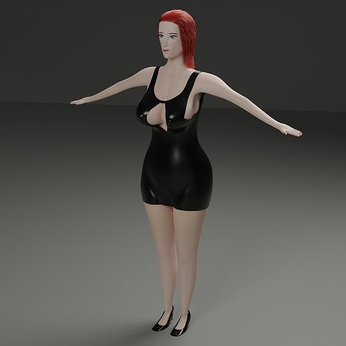 woman in bathing suit 3D model
