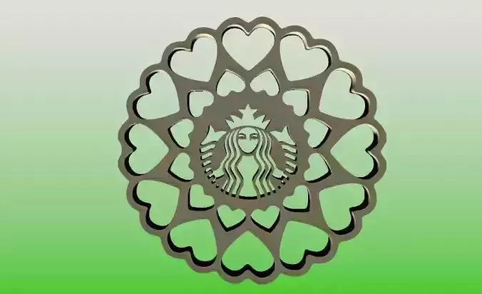 Starbucks Coaster 3D print model