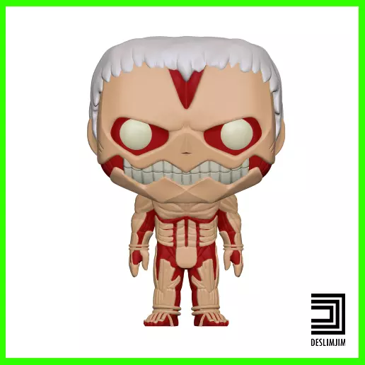 ARMORED TITAN ATTACK ON TITAN AOT FUNKO POP 3D print model