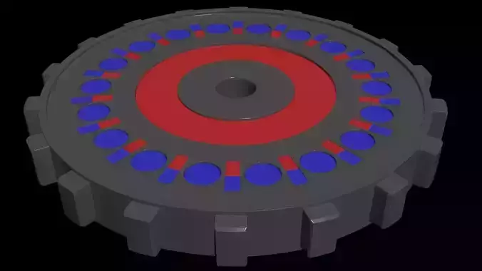 Inverted Magnetic Gear - Concept 3D model