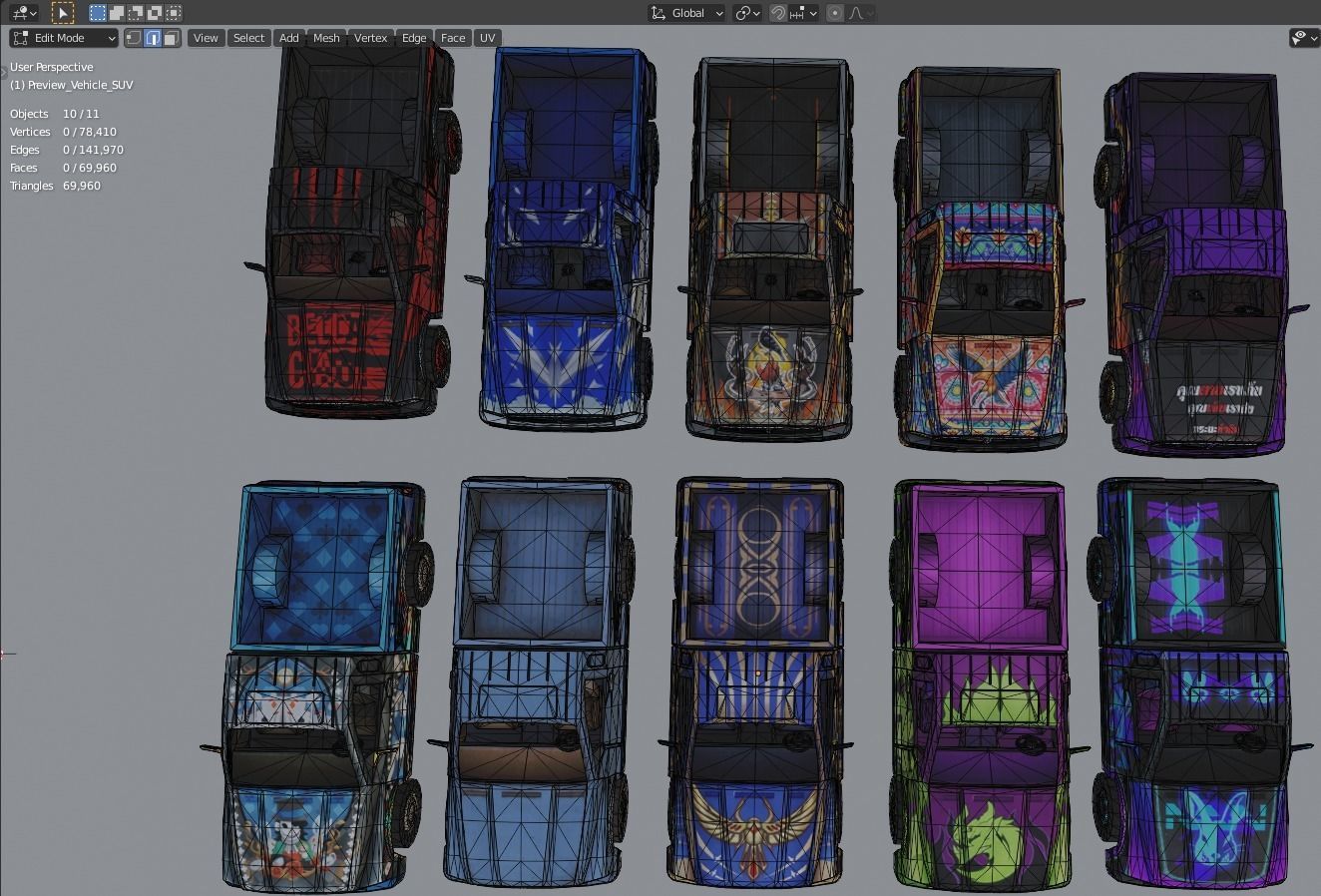 Vehicle car SUV 20x 3D model_10