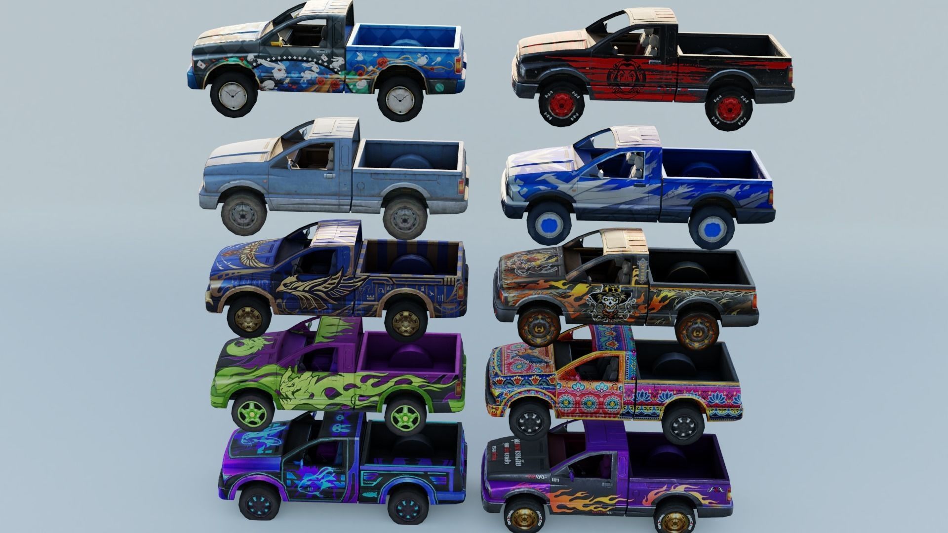 Vehicle car SUV 20x 3D model_4