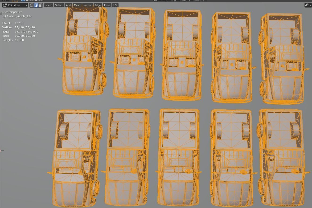 Vehicle car SUV 20x 3D model_9