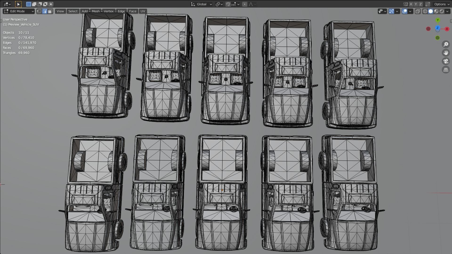 Vehicle car SUV 20x 3D model_6