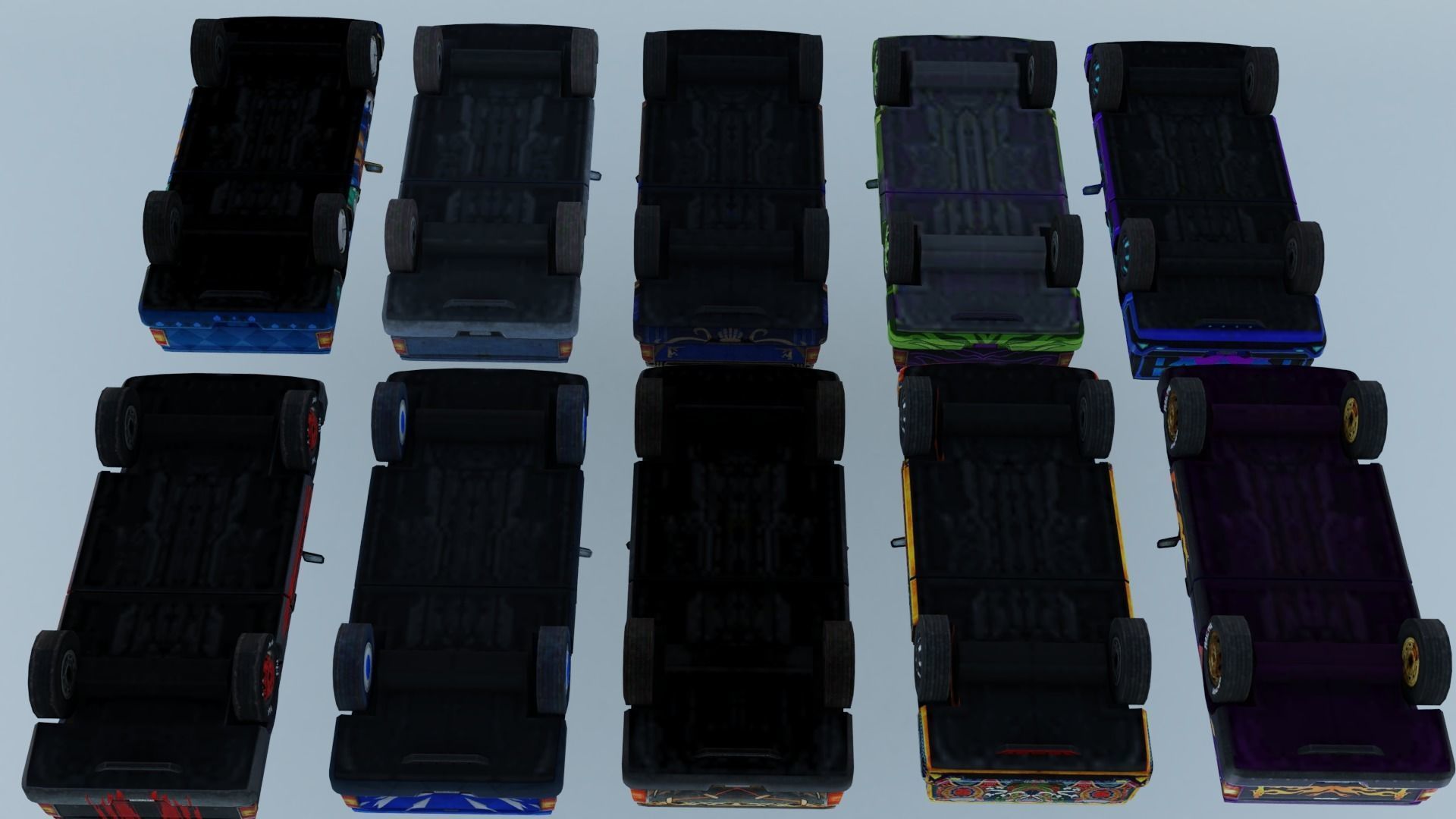 Vehicle car SUV 20x 3D model_3