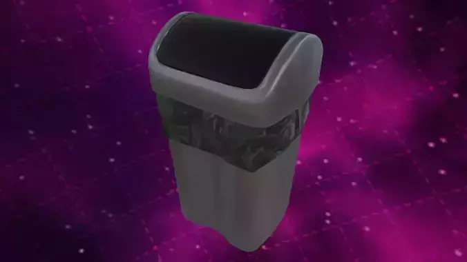 Plastic Trash Bin FREE Low Poly