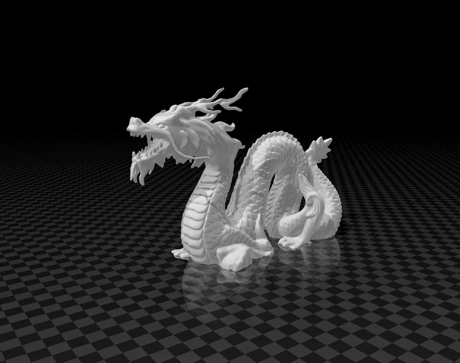 chinese dragon - long 3D print model_3