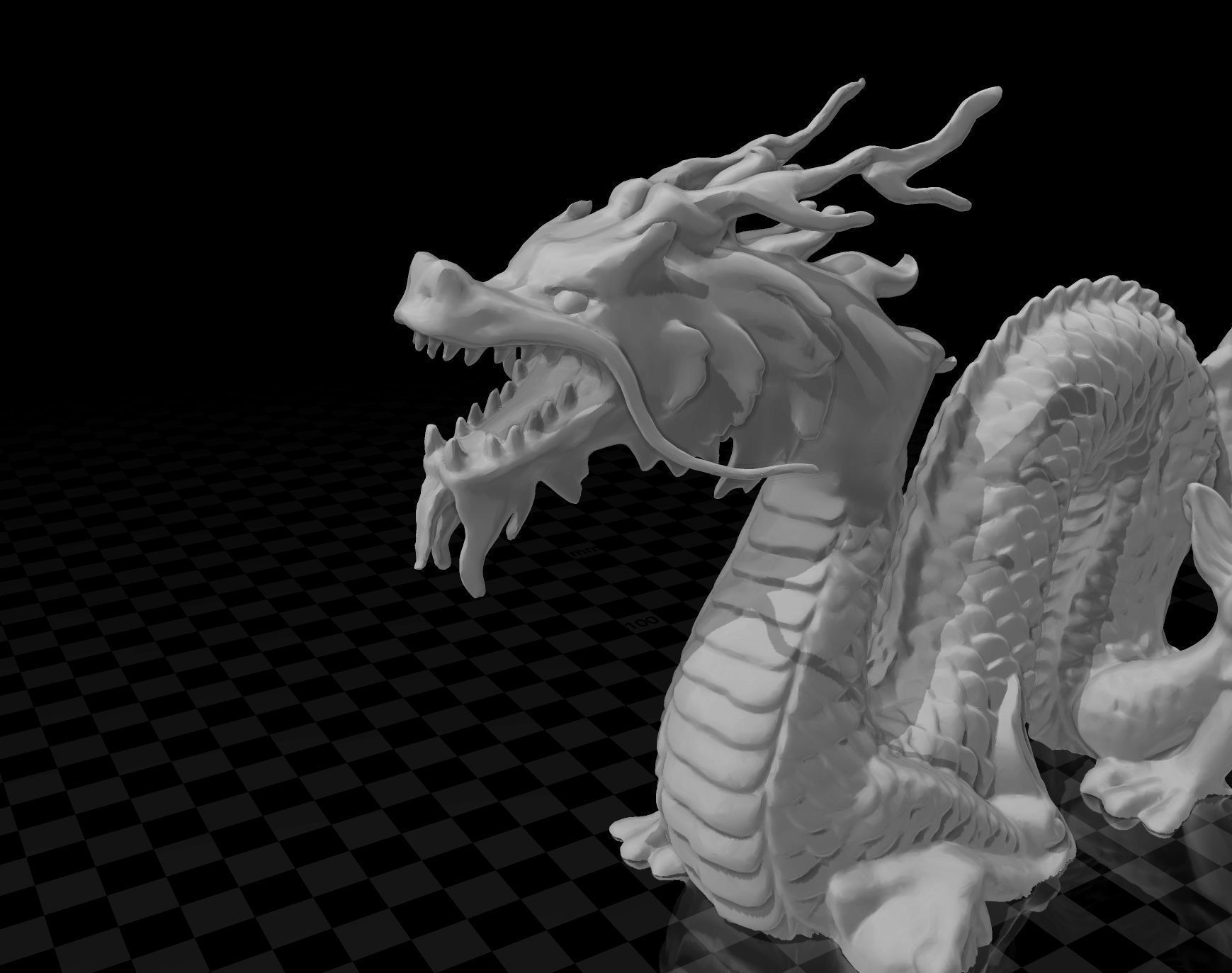 chinese dragon - long 3D print model_7