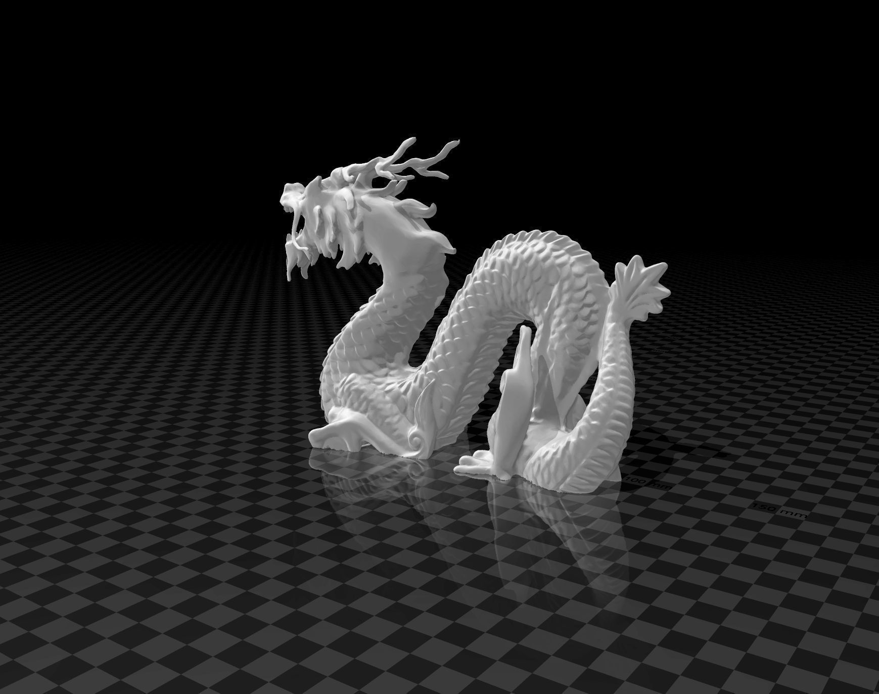 chinese dragon - long 3D print model_4