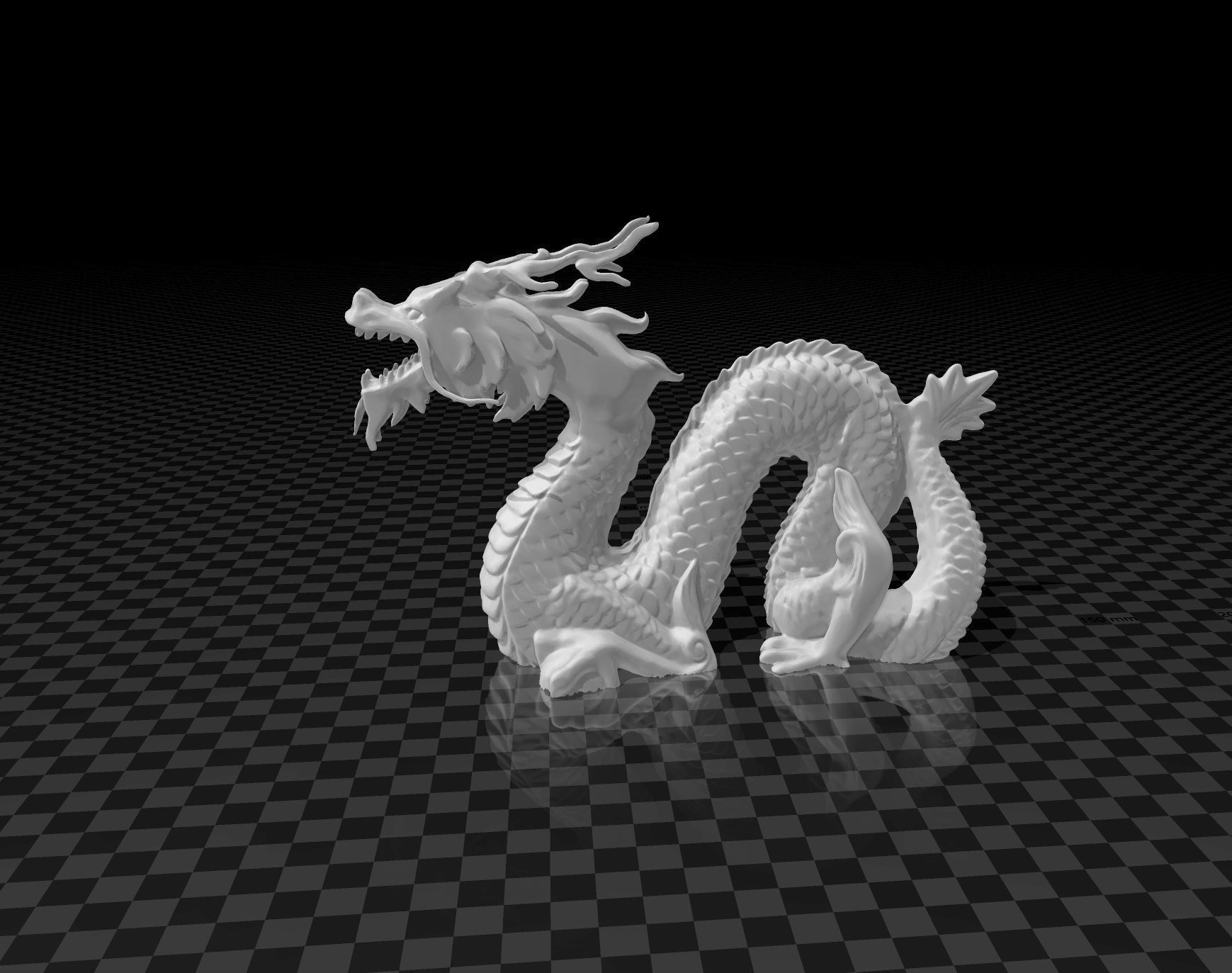chinese dragon - long 3D print model_2