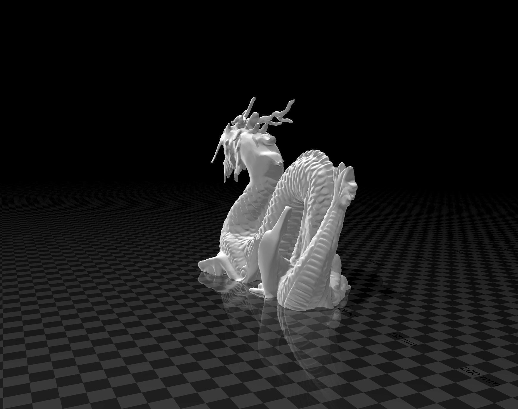 chinese dragon - long 3D print model_5