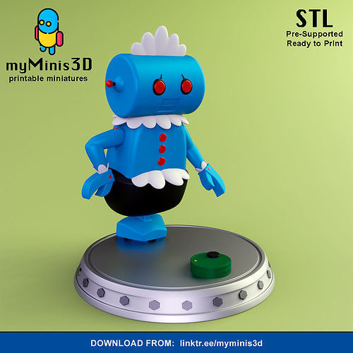 Cute Rosie Robot - Robotina FanToy 3D print model
