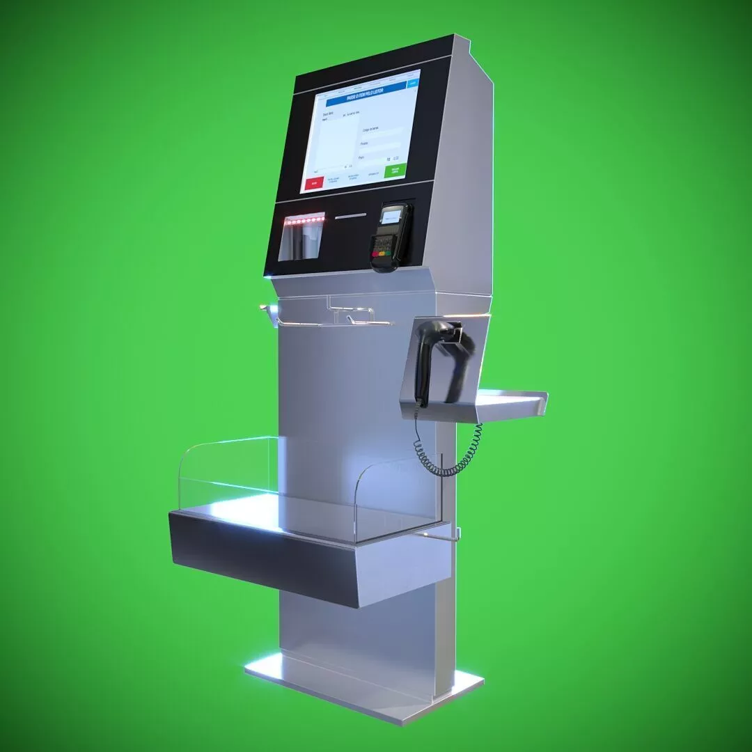 AUTO CHECKOUT TERMINAL 3D model | CGTrader