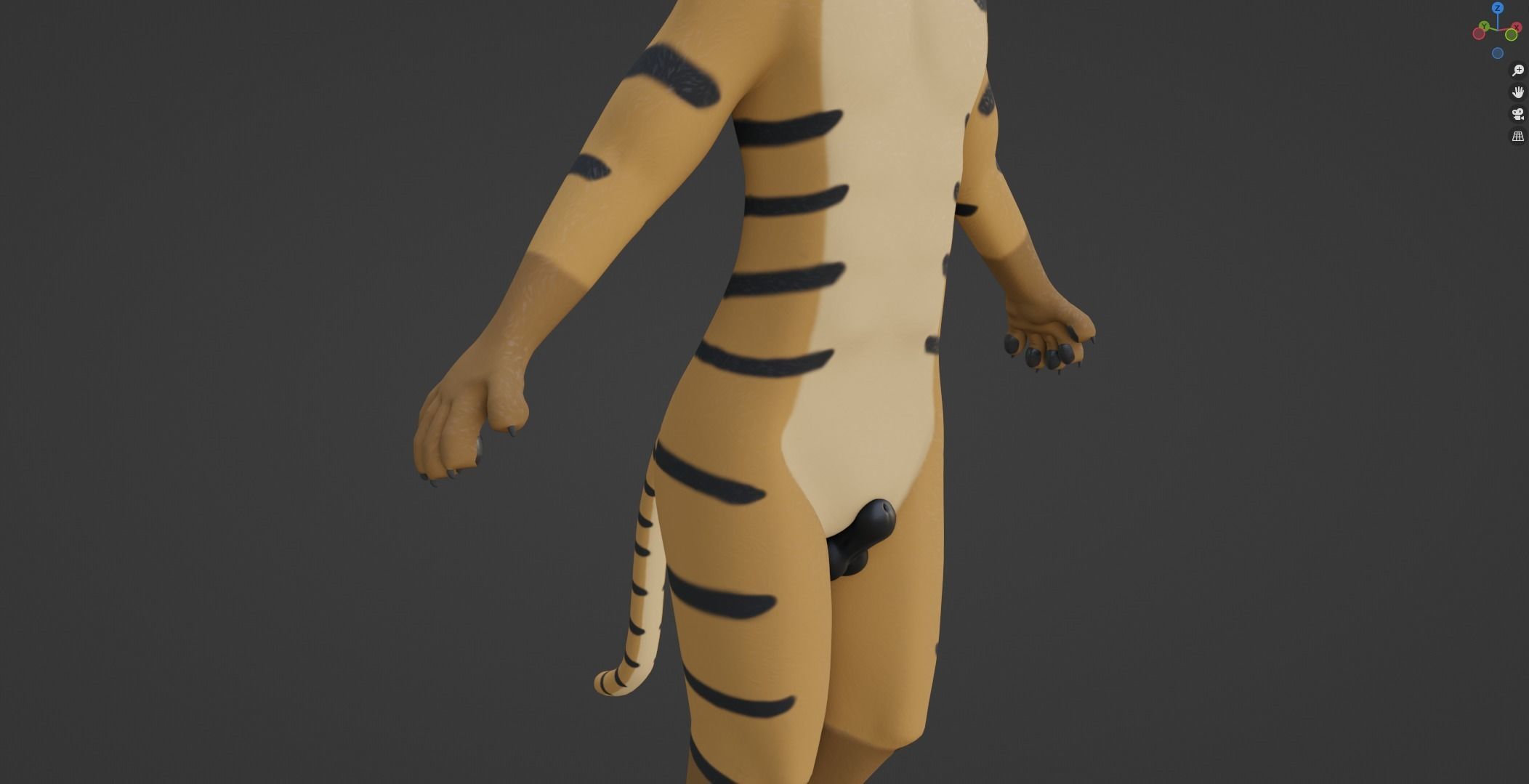 Deimos Anthro Tiger 3D model_47