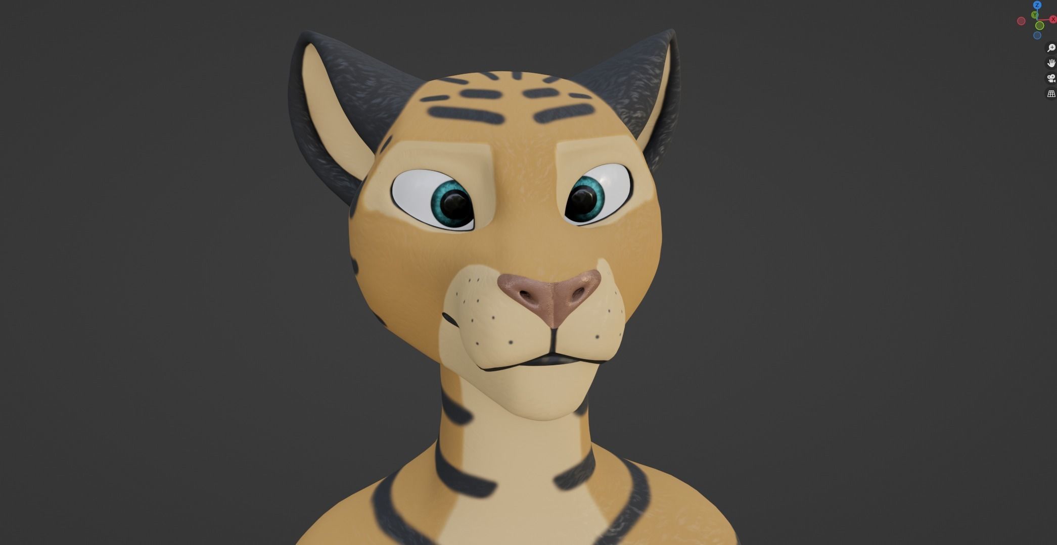 Deimos Anthro Tiger 3D model_45