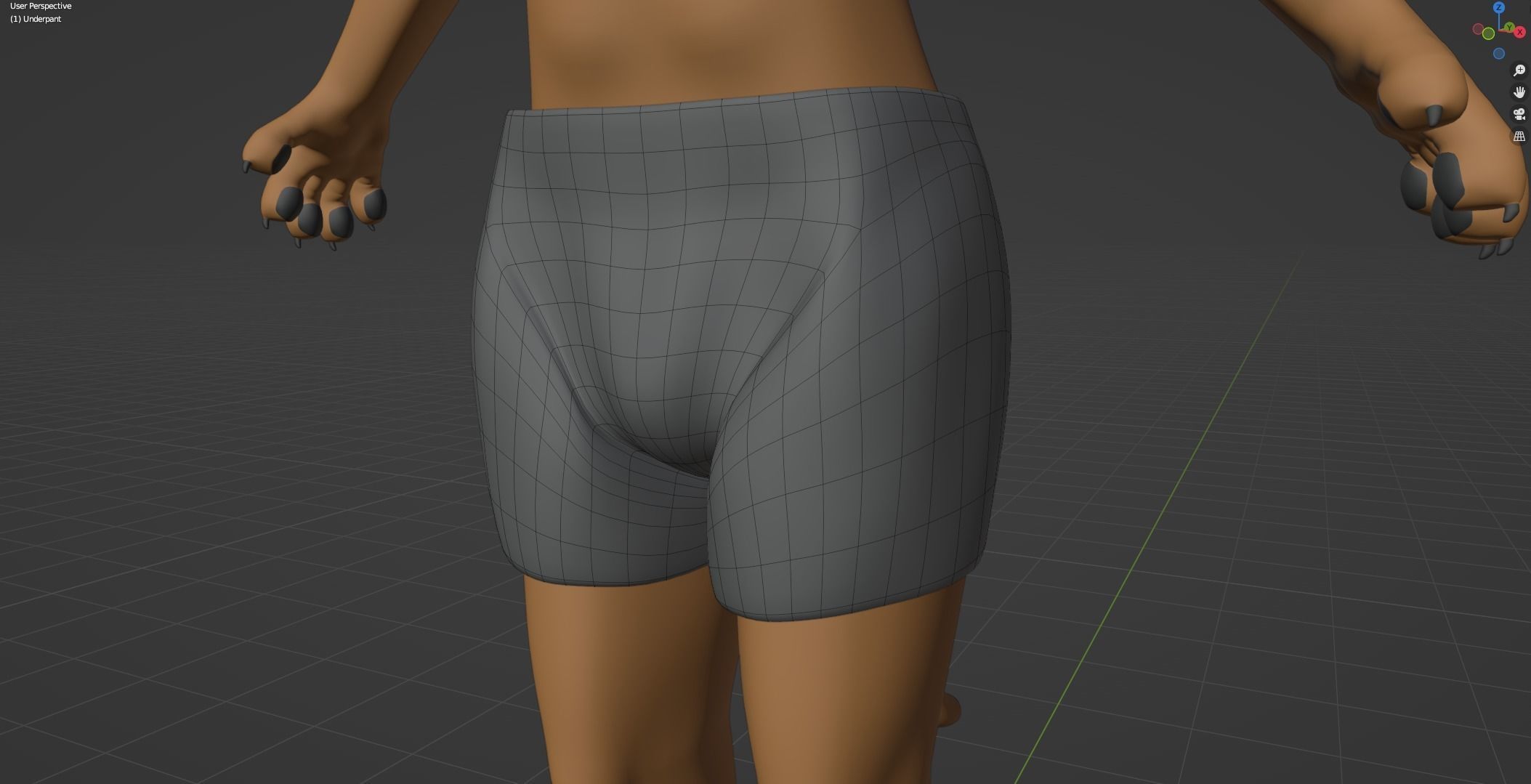 Deimos Anthro Tiger 3D model_66