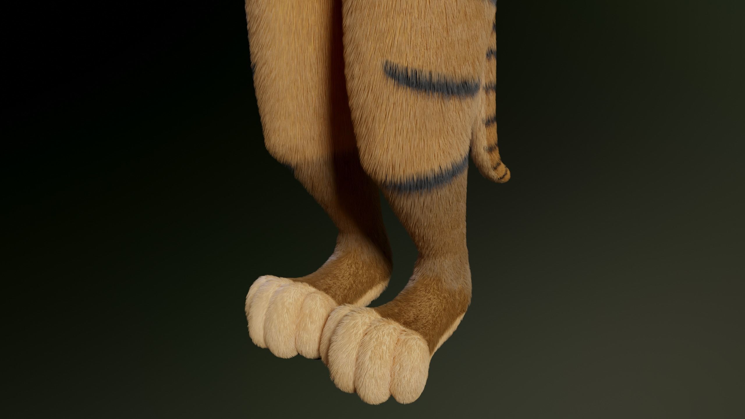 Deimos Anthro Tiger 3D model_7
