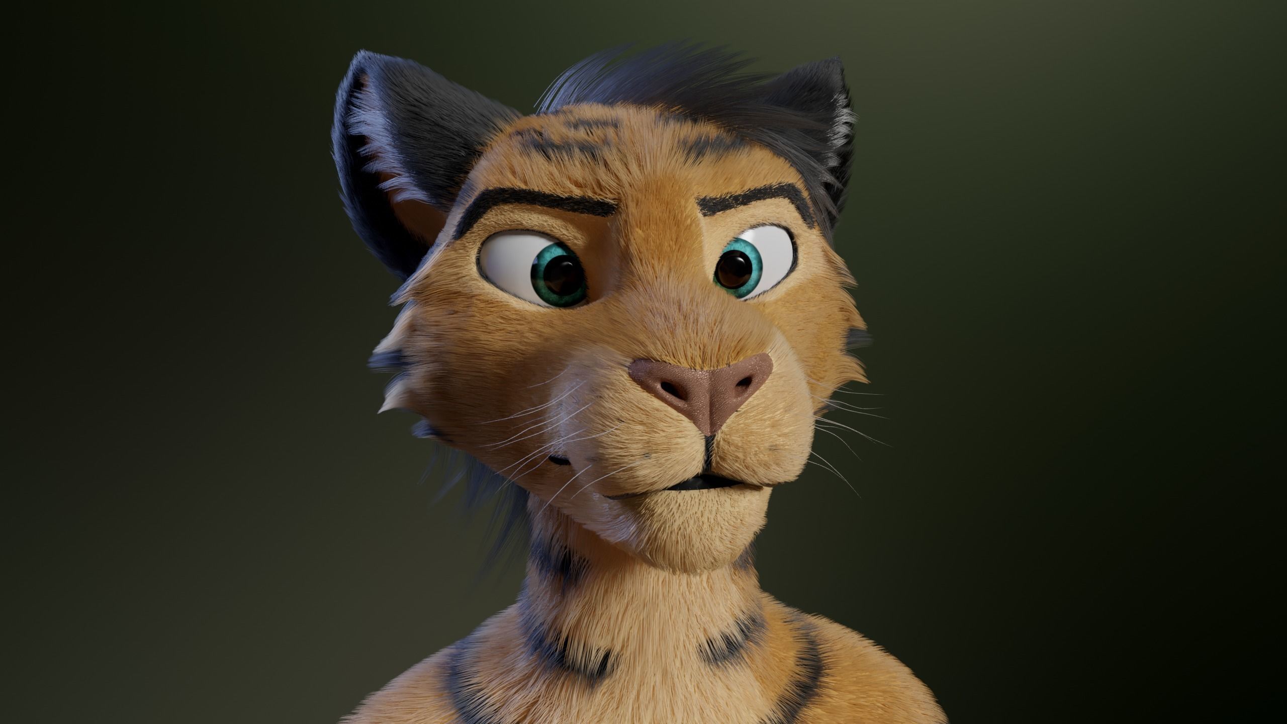 Deimos Anthro Tiger 3D model_30