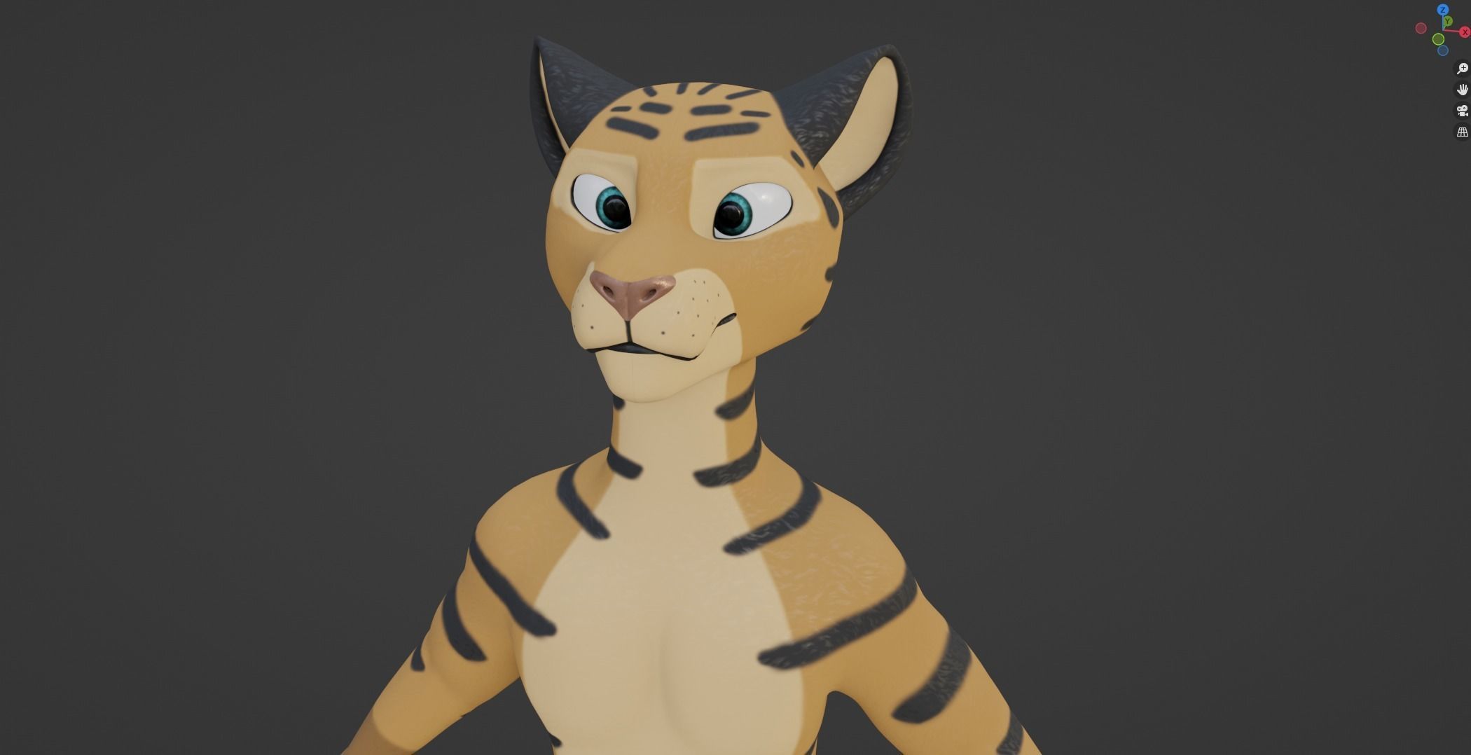 Deimos Anthro Tiger 3D model_46